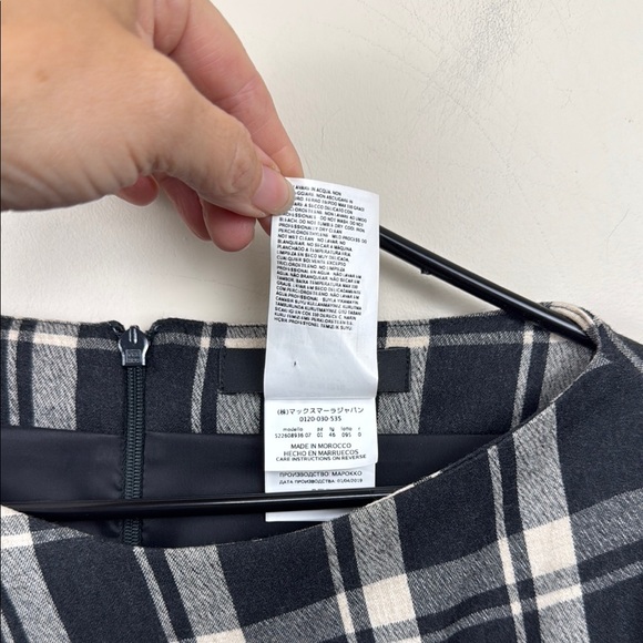 🎀Weekend Max Mara Navy Plaid Midi sheath Dress - Picture 7 of 11